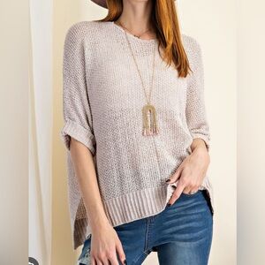 NWT Easel Breeze Tunic Sweater Knit Top